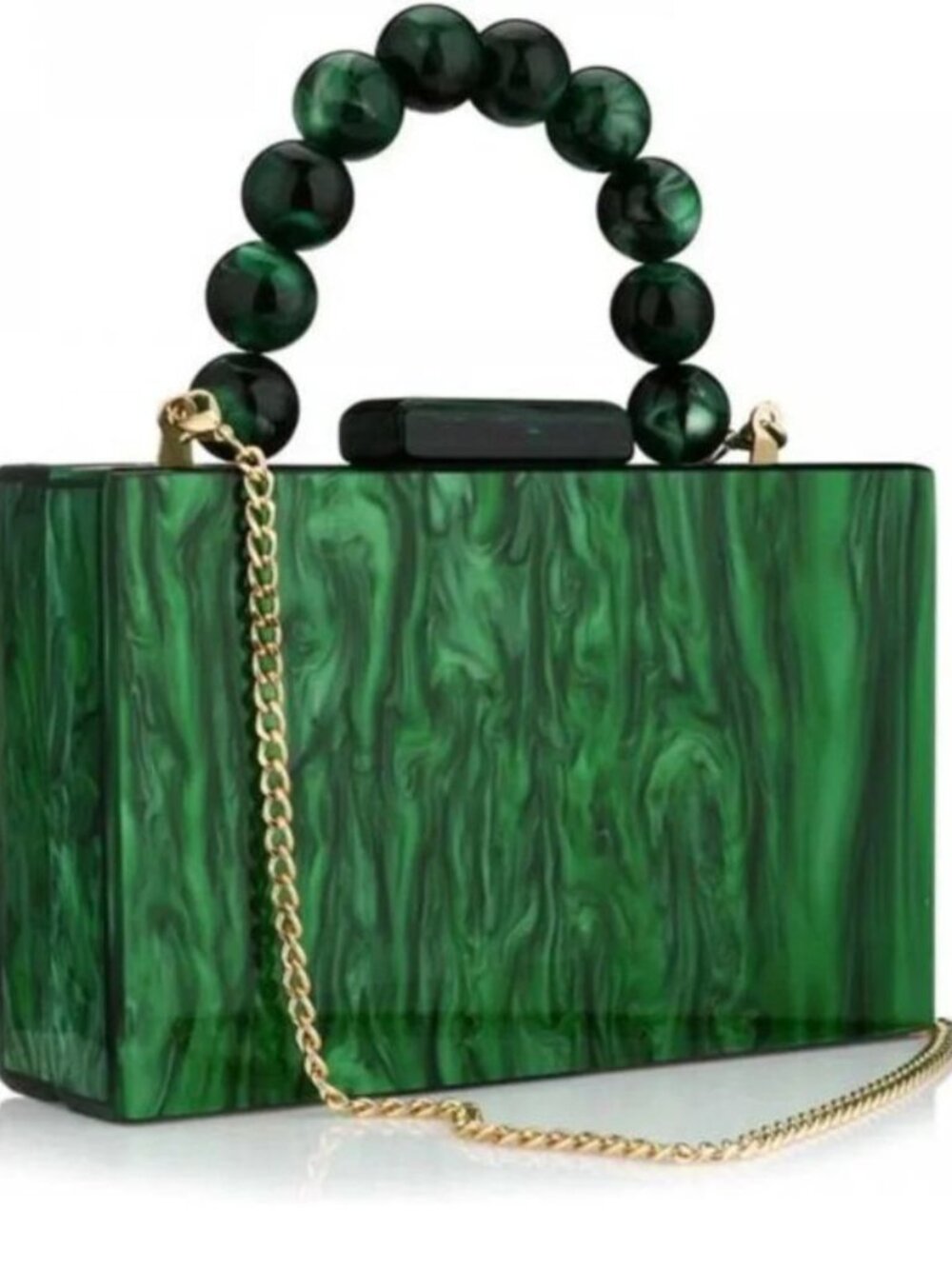 Acrylic Purses Evening Clutch Bag Marbling Handbags for Women Cross Body Bag